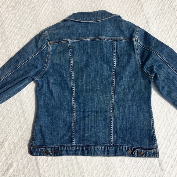 LANDS’ END BLUE JEAN JACKET - Picture 12 of 14